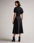 NIEVE-Dresses-Bias Cut Ponti Bodice Midi Dress- Ted Baker Romania
